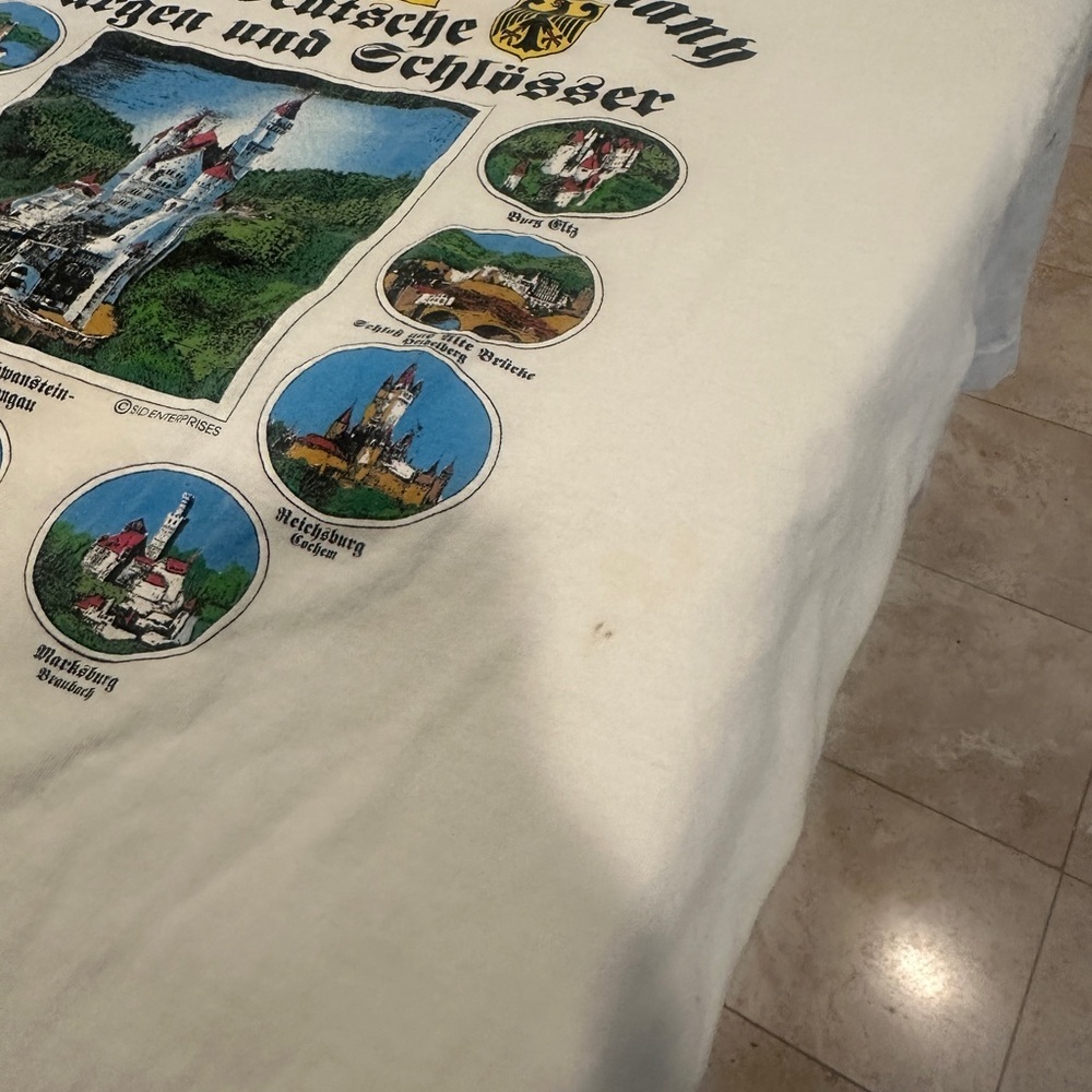 Vintage Castles of Germany Graphic T-Shirt - Picture 2 of 7